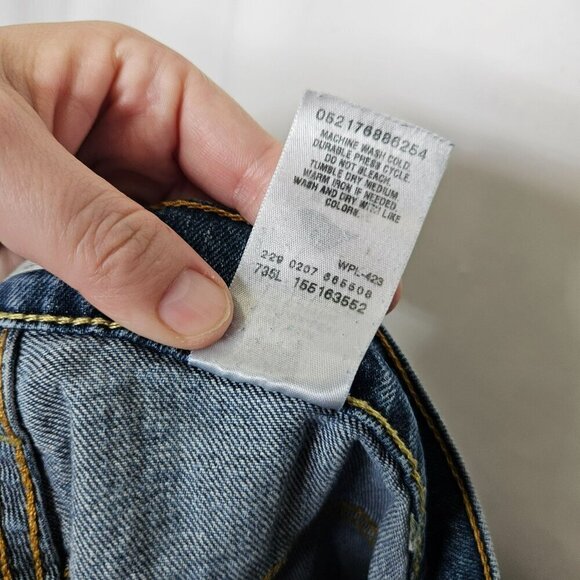 Levi's 515 Boot Cut Jeans Women's Size 14 Mid-Rise Classic Blue Denim 5-Pocket - Picture 6 of 12